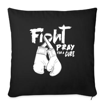 Psychologie Psychologue Dispute - Housse de coussin décorative 45 x 45 cm - noir - Devant