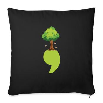 Psychologue Psychologue Mignon - Housse de coussin décorative 45 x 45 cm - noir - Devant