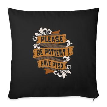 Psychologie Psychologue - Housse de coussin décorative 45 x 45 cm - noir - Devant