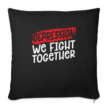 Psychologie Psychologue - Housse de coussin décorative 45 x 45 cm - noir - Devant