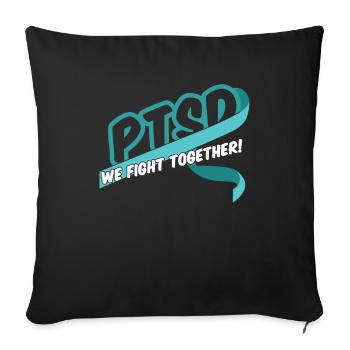 Psychologie Psychologue - Housse de coussin décorative 45 x 45 cm - noir - Devant