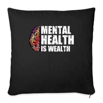 Psychology Psychologist - Sofa pillowcase 17,3'' x 17,3'' (45 x 45 cm) - black - Front