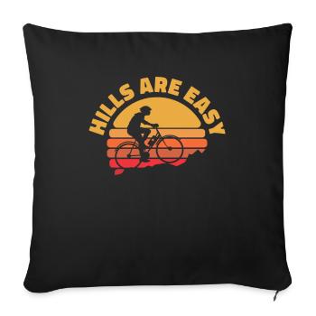 Vélo électrique Vélo électrique Hill - Housse de coussin décorative 45 x 45 cm - noir - Devant