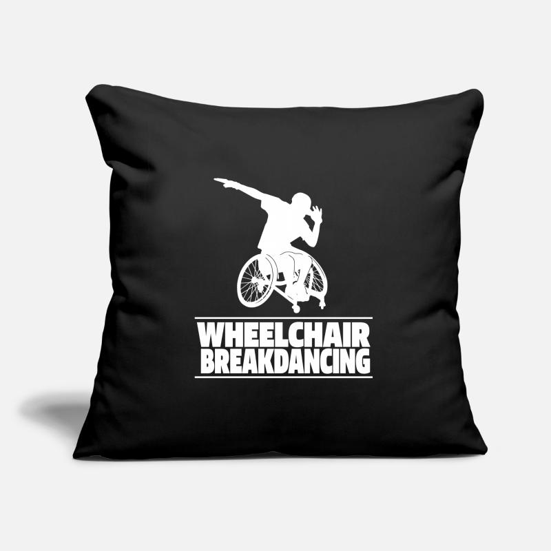 Breakdance Breakdancer Breakdance Fauteuil roulant Housse de coussin décorative 45 x 45 cm