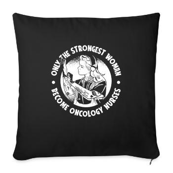 Nurse Oncological Nurse - Sofa pillowcase 17,3'' x 17,3'' (45 x 45 cm) - black - Front