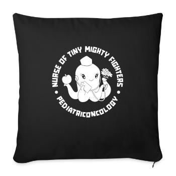 Nurse Oncological Nurse - Sofa pillowcase 17,3'' x 17,3'' (45 x 45 cm) - black - Front