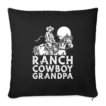Rodeo Cowboy Ranch Cowboy - Sofa pillowcase 17,3'' x 17,3'' (45 x 45 cm) - black - Front