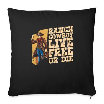 Rodeo Cowboy Ranch Cowboy - Sofa pillowcase 17,3'' x 17,3'' (45 x 45 cm) - black - Front