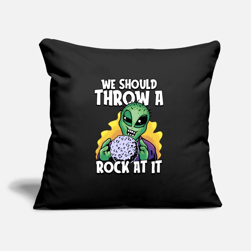 Space Space Funny Astroid Redirection Housse de coussin décorative 45 x 45 cm