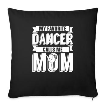 Mom Mutter Mutter Tanz Mutter - Sofakissenbezug 45 x 45 cm - Schwarz - Vorne