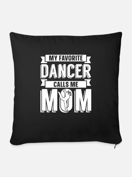 Mom Mutter Mutter Tanz Mutter - Sofakissenbezug 45 x 45 cm - Schwarz