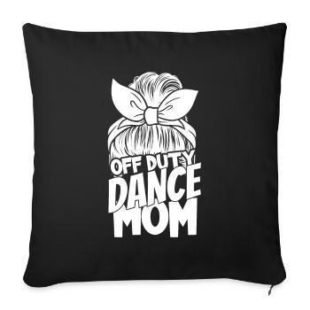 Mom Mom Dancing Dancing Mom - Sofa pillowcase 17,3'' x 17,3'' (45 x 45 cm) - black - Front