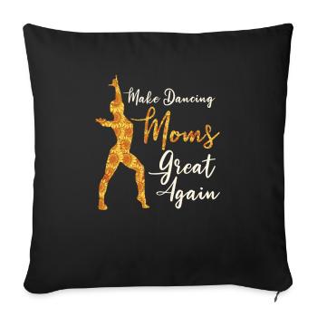 Maman Maman Grande Danse Maman - Housse de coussin décorative 45 x 45 cm - noir - Devant