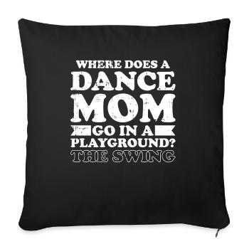 Mom Mutter Mutter Tanz Mutter - Sofakissenbezug 45 x 45 cm - Schwarz - Vorne