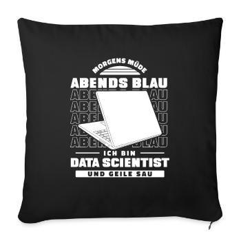 Data Science Data Analyst - Sofakissenbezug 45 x 45 cm - Schwarz - Vorne