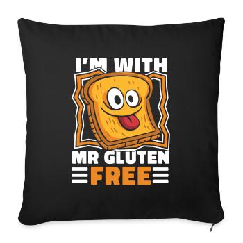Gluten Free Beer - Sofa pillowcase 17,3'' x 17,3'' (45 x 45 cm) - black - Front