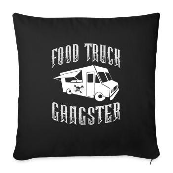 Gangsters de nourriture de rue - Housse de coussin décorative 45 x 45 cm - noir - Devant