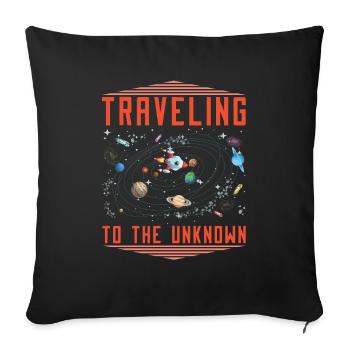 Space Space Travel Space Colonization - Sofa pillowcase 17,3'' x 17,3'' (45 x 45 cm) - black - Front