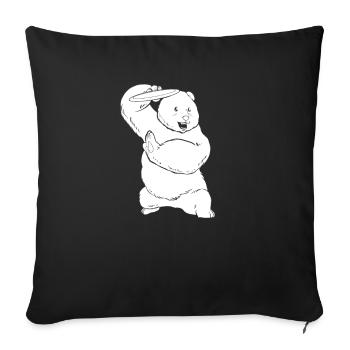 Frisbee Golf Disc Golf Wear - Housse de coussin décorative 45 x 45 cm - noir - Devant