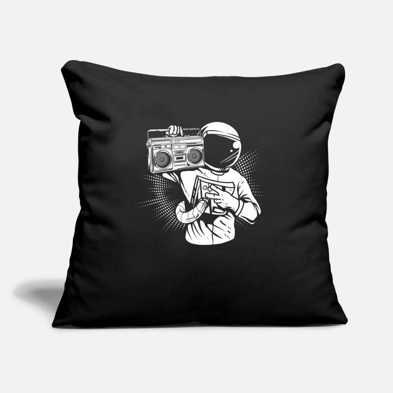 Ghetto Blaster Astronaute Housse de coussin décorative 45 x 45 cm