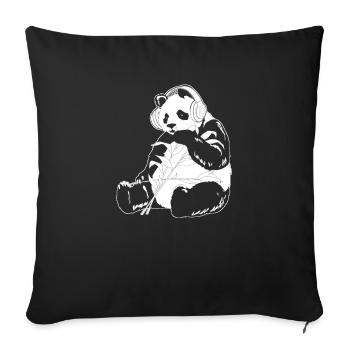 K Pop Kpop Panda Pop Coréen - Housse de coussin décorative 45 x 45 cm - noir - Devant