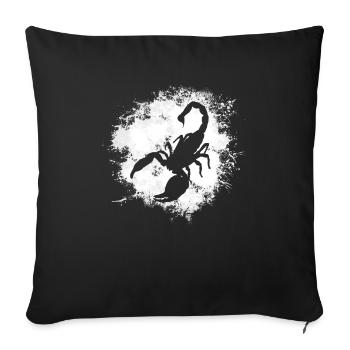 Zodiac Sign Cancer Symbol - Sofa pillowcase 17,3'' x 17,3'' (45 x 45 cm) - black - Front