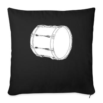 Train de ventilateurs Spielmannszug - Housse de coussin décorative 45 x 45 cm - noir - Devant