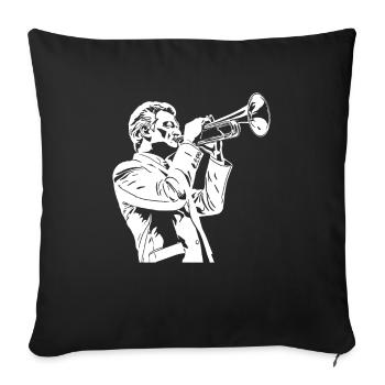 Train de ventilateurs Spielmannszug - Housse de coussin décorative 45 x 45 cm - noir - Devant