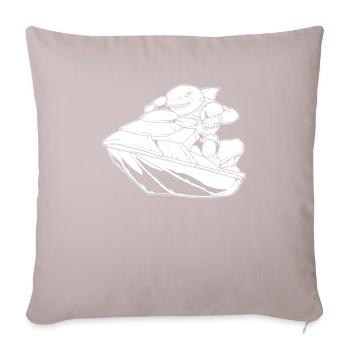 Jet Ski Requin - Housse de coussin décorative 45 x 45 cm - taupe clair - Devant