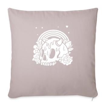 Gothic Skull - Sofa pillowcase 17,3'' x 17,3'' (45 x 45 cm) - light taupe - Front