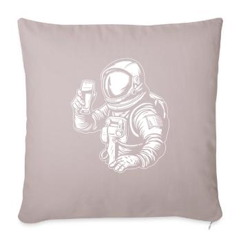 Astronaut, Spaceman, Cosmonaut - Sofa pillowcase 17,3'' x 17,3'' (45 x 45 cm) - light taupe - Front