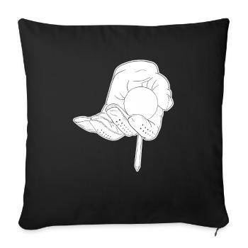 Golf Golfeurs Golfeurs - Housse de coussin décorative 45 x 45 cm - noir - Devant