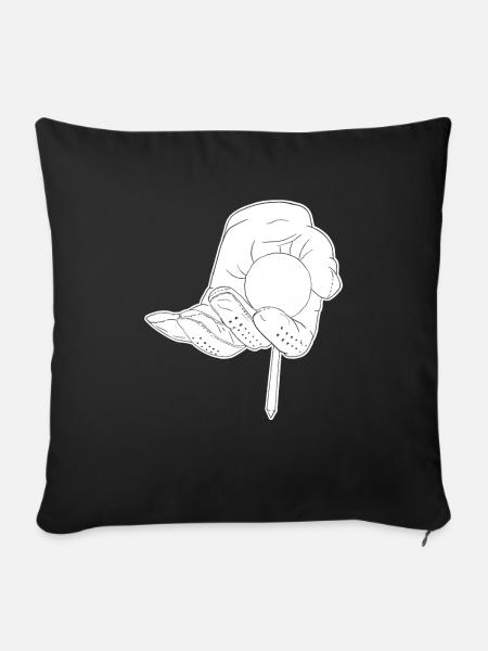 Golf Golfer Golfen - Sofakissenbezug 45 x 45 cm - Schwarz