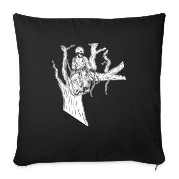 Baumpfleger Baumkletterer Arborist - Sofakissenbezug 45 x 45 cm - Schwarz - Vorne