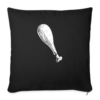 Action de grâce - Housse de coussin décorative 45 x 45 cm - noir - Devant