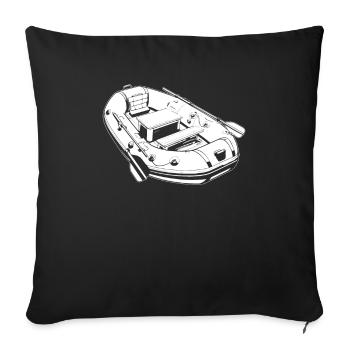 Rafting - Sofakissenbezug 45 x 45 cm - Schwarz - Vorne