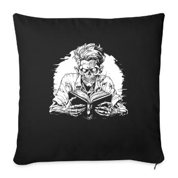 Book Bookworm Bookworm - Sofa pillowcase 17,3'' x 17,3'' (45 x 45 cm) - black - Front