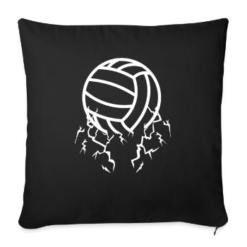Volley-ball Volley-ball - Housse de coussin décorative 45 x 45 cm - noir - Devant