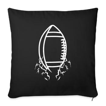 American Football - Sofakissenbezug 45 x 45 cm - Schwarz - Vorne