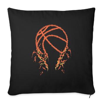 Joueur de basket-ball - Housse de coussin décorative 45 x 45 cm - noir - Devant
