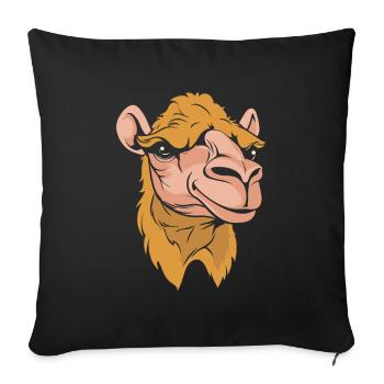Kamel Cool - Sofakissenbezug 45 x 45 cm - Schwarz - Vorne