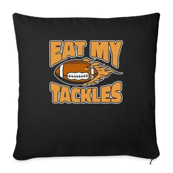 American Football Lustig - Sofakissenbezug 45 x 45 cm - Schwarz - Vorne