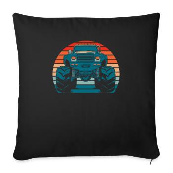 Monster Truck - Sofa pillowcase 17,3'' x 17,3'' (45 x 45 cm) - black - Front