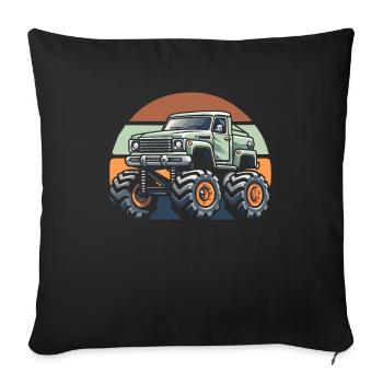 Monster Truck - Sofa pillowcase 17,3'' x 17,3'' (45 x 45 cm) - black - Front