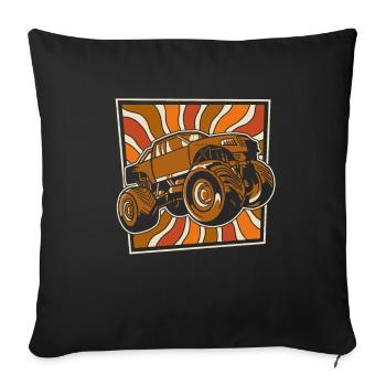 Monster Truck - Housse de coussin décorative 45 x 45 cm - noir - Devant