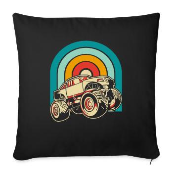 Monster Truck - Housse de coussin décorative 45 x 45 cm - noir - Devant