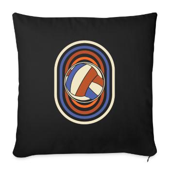 Volley-ball Volley-ball - Housse de coussin décorative 45 x 45 cm - noir - Devant