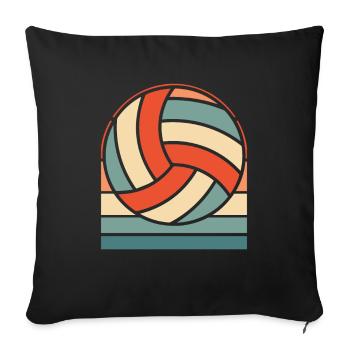 Volleyball Volleyballer - Sofa pillowcase 17,3'' x 17,3'' (45 x 45 cm) - black - Front