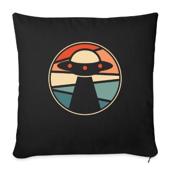 Alien Außerirdischer - Housse de coussin décorative 45 x 45 cm - noir - Devant