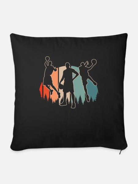 Basketball Basketballer - Sofakissenbezug 45 x 45 cm - Schwarz